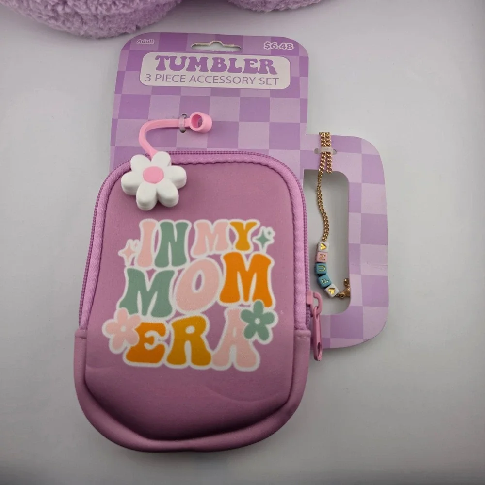 Mothers Day Gift Bundle Flower Mom Plush Tumbler Accessories Set‎
